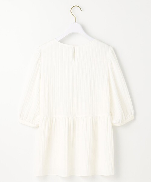 ANY SIS（エニィスィス）の「【洗える】ジャガードペプラム ブラウス（シャツ/ブラウス・レディース・スカイブルー系/ホワイト系・2）」の12枚目の写真