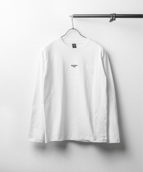 NO WAY(ノーウェイ)の「/ミドルウェイト クルーネック刺繍ロングスリーブカットソー(Tシャツ/カットソー・メンズ・ブラック/サンドベージュ/ホワイト・MEDIUM/LARGE)」の1枚目の写真