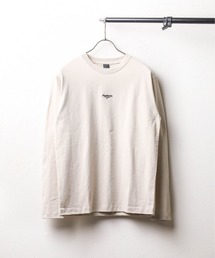 /ミドルウェイト クルーネック刺繍ロングスリーブカットソー