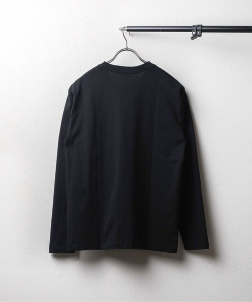 NO WAY(ノーウェイ)の「/ミドルウェイト クルーネック刺繍ロングスリーブカットソー(Tシャツ/カットソー・メンズ・ブラック/サンドベージュ/ホワイト・MEDIUM/LARGE)」の6枚目の写真