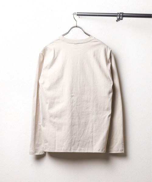 NO WAY(ノーウェイ)の「/ミドルウェイト クルーネック刺繍ロングスリーブカットソー(Tシャツ/カットソー・メンズ・ブラック/サンドベージュ/ホワイト・MEDIUM/LARGE)」の8枚目の写真