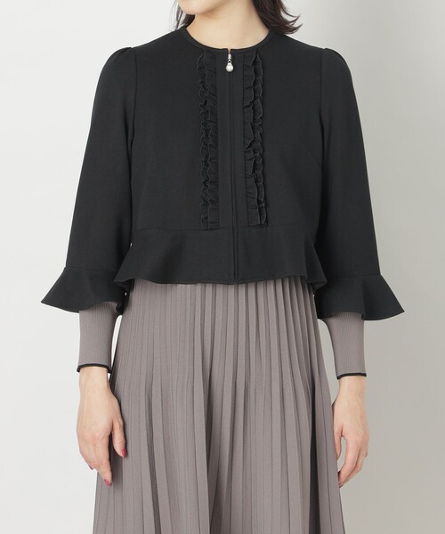 【セール】ポンチフリルボレロ（ブルゾン）｜SCARF（スカーフ）