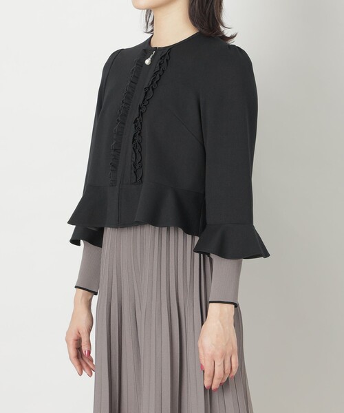 【セール】ポンチフリルボレロ（ブルゾン）｜SCARF（スカーフ）