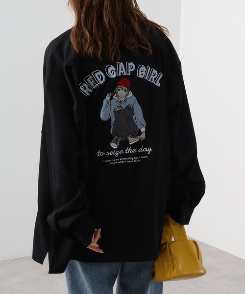 RED VALENTINO ブラックトップス バルーンスリーブ FREAK'S STORE/バルーンスリーブ ショートスリーブTシャツ