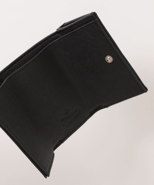 Vivienne Westwood(ヴィヴィアンウエストウッド)の「51010057U-S000B-SAFFIANO BIOGREEN ENV BILLFORD W C PKT(財布・レディース・ブラック・FREE)」の4枚目の写真