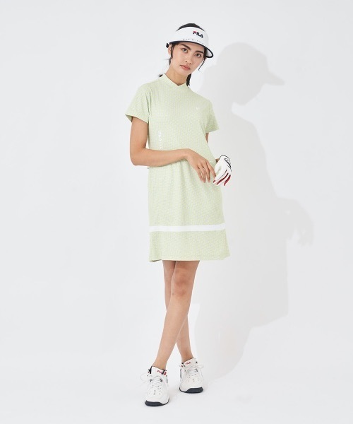 FILA GOLF(フィラゴルフ )の「【FILA GOLF/フィラゴルフ】レディースモックネックワンピース ゴルフ(ワンピース・レディース・ラベンダー/ライトピンク/ライトグリーン・LARGE/MEDIUM/SMALL/X-LARGE)」の4枚目の写真