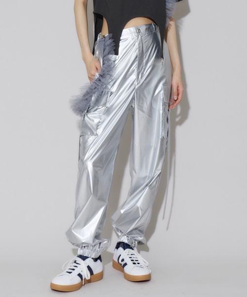 VIOLETTA（ヴィオレッタ）の「【select】チュールフリルサスペンダー（サスペンダー・レディース・グレー/ブラック/オフホワイト・FREE）」の5枚目の写真