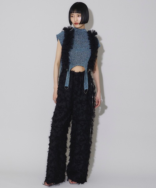 VIOLETTA（ヴィオレッタ）の「【select】チュールフリルサスペンダー（サスペンダー・レディース・グレー/ブラック/オフホワイト・FREE）」の18枚目の写真