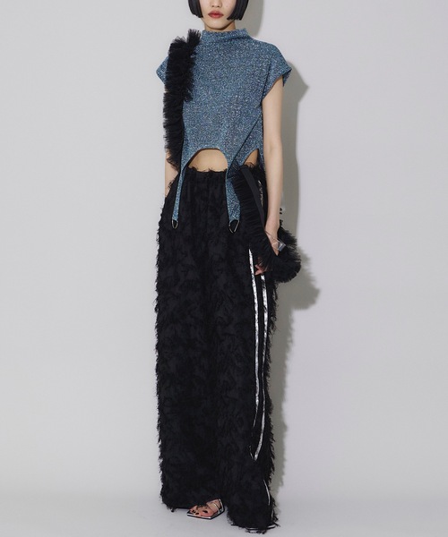 VIOLETTA（ヴィオレッタ）の「【select】チュールフリルサスペンダー（サスペンダー・レディース・グレー/ブラック/オフホワイト・FREE）」の19枚目の写真