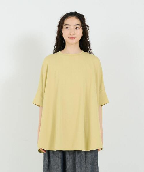 conges payes ADIEU TRISTESSE（コンジェ ペイエ アデュートリステス）の「ポンチョTシャツ（Tシャツ/カットソー・レディース・ブラック/ピンク/イエロー/ストライプ・FREE）」の8枚目の写真