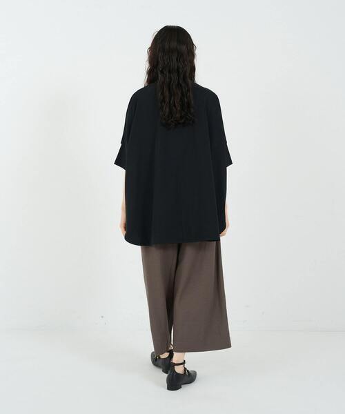 conges payes ADIEU TRISTESSE（コンジェ ペイエ アデュートリステス）の「ポンチョTシャツ（Tシャツ/カットソー・レディース・ブラック/ピンク/イエロー/ストライプ・FREE）」の13枚目の写真
