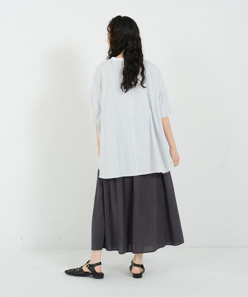 conges payes ADIEU TRISTESSE（コンジェ ペイエ アデュートリステス）の「ポンチョTシャツ（Tシャツ/カットソー・レディース・ブラック/ピンク/イエロー/ストライプ・FREE）」の19枚目の写真