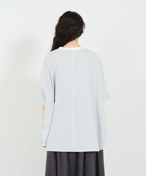 conges payes ADIEU TRISTESSE（コンジェ ペイエ アデュートリステス）の「ポンチョTシャツ（Tシャツ/カットソー・レディース・ブラック/ピンク/イエロー/ストライプ・FREE）」の22枚目の写真