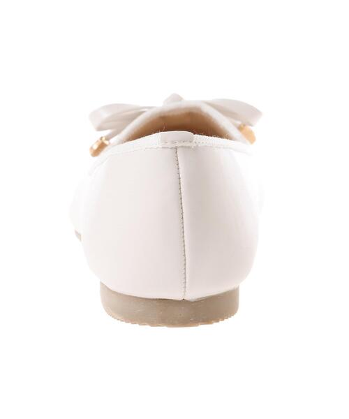 INGNI(イング)の「リボンバレエシューズ/A(パンプス・レディース・アイボリー/ブラック/シルバー・M/L)」の6枚目の写真