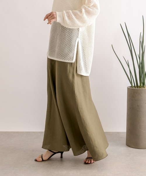 RIVE DROITE（リヴドロワ）の「リネンバイアスマーメイドスカート（スカート・レディース・ブラック/カーキ/ライトベージュ・36/38）」の17枚目の写真