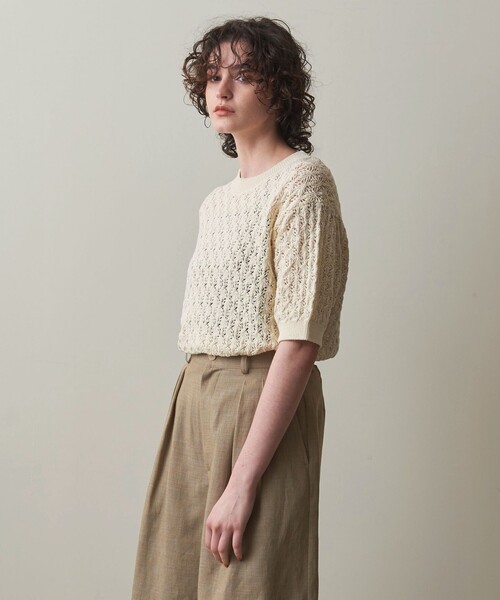 Steven Alan ウールフォックスミックスニットプルオーバー　新品同様 Steven Alan＞ オーストラリアンラムズウール ポロカラー ニット