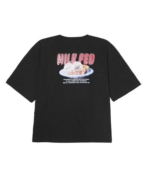 MILKFED.（ミルクフェド）の「DELICIOUS PIE WIDE S/S TEE（Tシャツ/カットソー・レディース・ブラック/ライトブルー/ホワイト・M/L）」の4枚目の写真