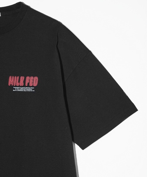MILKFED.（ミルクフェド）の「DELICIOUS PIE WIDE S/S TEE（Tシャツ/カットソー・レディース・ブラック/ライトブルー/ホワイト・M/L）」の7枚目の写真