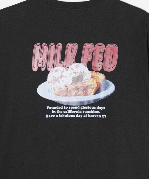 MILKFED.（ミルクフェド）の「DELICIOUS PIE WIDE S/S TEE（Tシャツ/カットソー・レディース・ブラック/ライトブルー/ホワイト・M/L）」の9枚目の写真