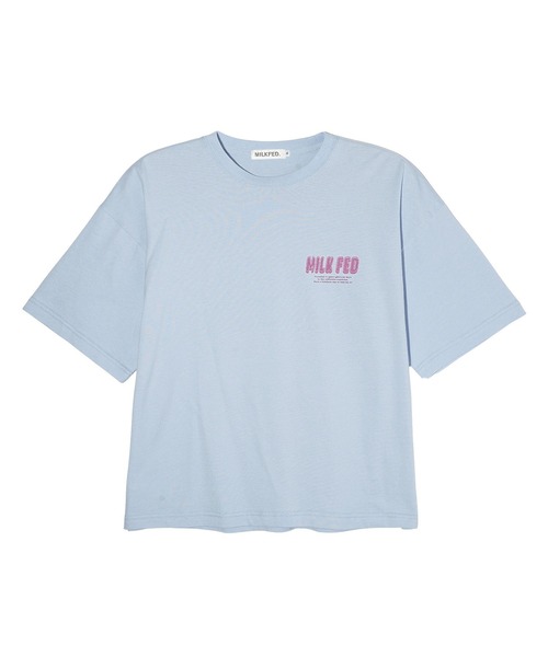 MILKFED.（ミルクフェド）の「DELICIOUS PIE WIDE S/S TEE（Tシャツ/カットソー・レディース・ブラック/ライトブルー/ホワイト・M/L）」の12枚目の写真