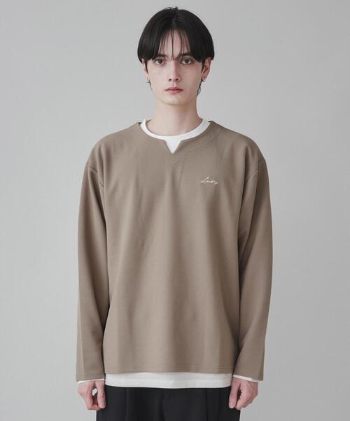 LUCY（ルーシー）の「LUCY/アンサンブルキーネックプルオーバー（アンサンブル・メンズ・ダークグレー/ベージュ・LARGE/MEDIUM）」の15枚目の写真