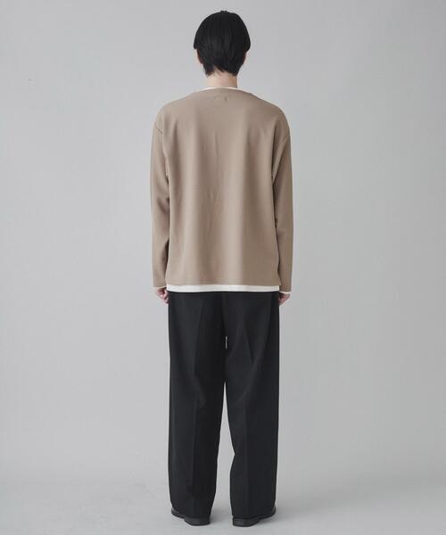 LUCY（ルーシー）の「LUCY/アンサンブルキーネックプルオーバー（アンサンブル・メンズ・ダークグレー/ベージュ・LARGE/MEDIUM）」の18枚目の写真