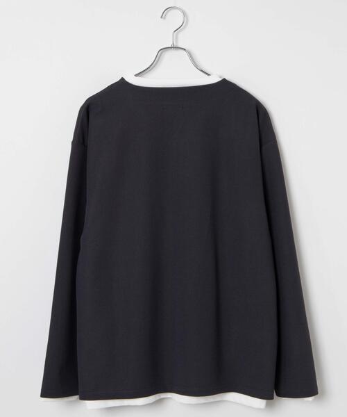 LUCY（ルーシー）の「LUCY/アンサンブルキーネックプルオーバー（アンサンブル・メンズ・ダークグレー/ベージュ・LARGE/MEDIUM）」の22枚目の写真