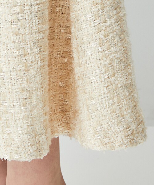ME COUTURE（ミークチュール）の「ループツイードマーメイドスカート（スカート・レディース・アイボリー/ベビーピンク/ラベンダー・1/0）」の13枚目の写真