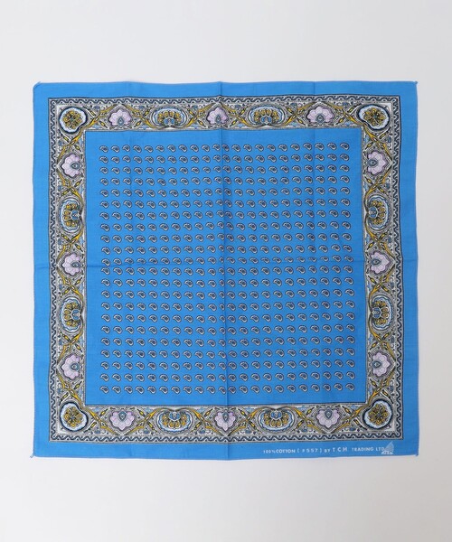 SHIPS（シップス）の「SHIPS: ペイズリープリント バンダナ（バンダナ/スカーフ・メンズ・ネイビー/ライトブルー/ピンク/レッド・ONE SIZE）」の2枚目の写真