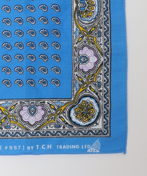SHIPS（シップス）の「SHIPS: ペイズリープリント バンダナ（バンダナ/スカーフ・メンズ・ネイビー/ライトブルー/ピンク/レッド・ONE SIZE）」の5枚目の写真