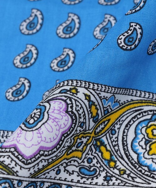 SHIPS（シップス）の「SHIPS: ペイズリープリント バンダナ（バンダナ/スカーフ・メンズ・ネイビー/ライトブルー/ピンク/レッド・ONE SIZE）」の6枚目の写真