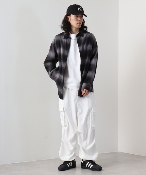 SUGGESTION（サジェッション）の「SUGGESTION オーバーカーゴパンツ（カーゴパンツ・メンズ・オフホワイト/グレー/オリーブ/ブラック・M/L）」の8枚目の写真