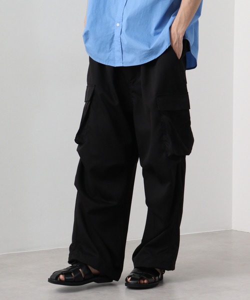 SUGGESTION（サジェッション）の「SUGGESTION オーバーカーゴパンツ（カーゴパンツ・メンズ・オフホワイト/グレー/オリーブ/ブラック・M/L）」の14枚目の写真