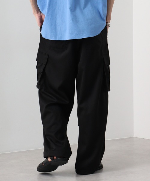 SUGGESTION（サジェッション）の「SUGGESTION オーバーカーゴパンツ（カーゴパンツ・メンズ・オフホワイト/グレー/オリーブ/ブラック・M/L）」の15枚目の写真