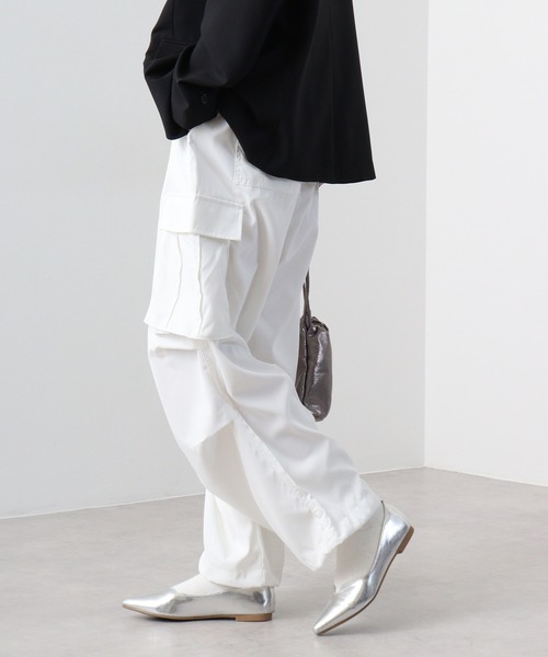 SUGGESTION（サジェッション）の「SUGGESTION オーバーカーゴパンツ（カーゴパンツ・メンズ・オフホワイト/グレー/オリーブ/ブラック・M/L）」の10枚目の写真