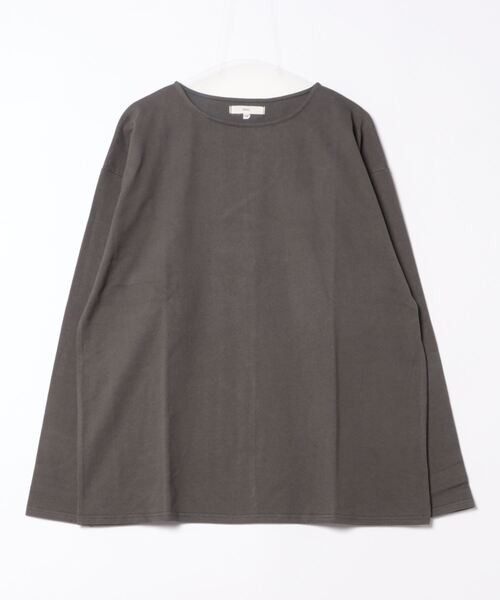 Revo.（レボ）の「Revo. 度詰め 10/-OE 天竺 ボートネック ロングスリーブTシャツ（Tシャツ/カットソー・メンズ・ホワイト/マスタード/スモークグレー/ブルー・2/1）」の3枚目の写真