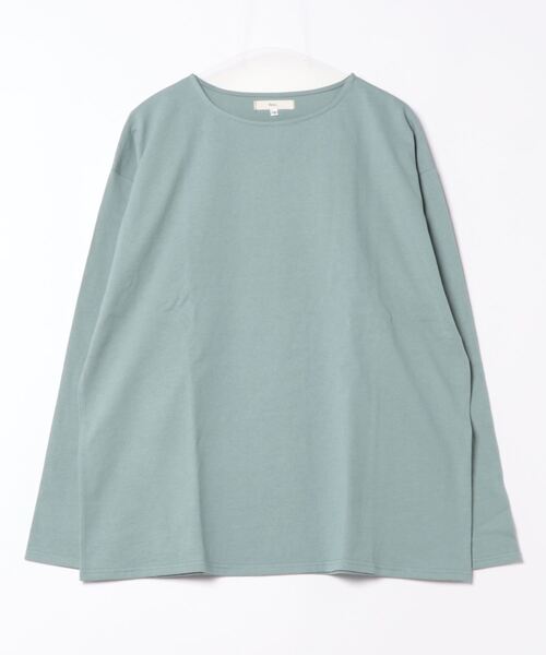 Revo.（レボ）の「Revo. 度詰め 10/-OE 天竺 ボートネック ロングスリーブTシャツ（Tシャツ/カットソー・メンズ・ホワイト/マスタード/スモークグレー/ブルー・2/1）」の4枚目の写真