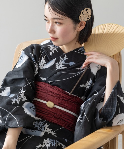 ゆかた館グレース（ユカタカングレース）の「こだわり浴衣５点セット（浴衣・レディース・クリーム/ブルー/イエロー/ブラウン系/ライトブルー/グリーン/ブラック/ホワイト系1/ホワイト系2/グリーン系/パープル系/グレー/ブルー系その他/ホワイト/イエロー系/ブラック系・MEDIUM/SMALL）」の22枚目の写真