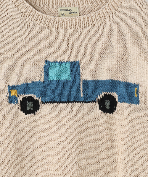 JOINT WORKS(ジョイントワークス)の「【MacMahon Knitting Mills/マクマホンニッティングミルズ 】-Truck(ニット/セーター・メンズ・ブルー/レッド・FREE)」の7枚目の写真