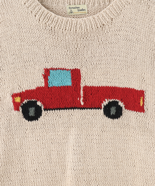 JOINT WORKS(ジョイントワークス)の「【MacMahon Knitting Mills/マクマホンニッティングミルズ 】-Truck(ニット/セーター・メンズ・ブルー/レッド・FREE)」の8枚目の写真