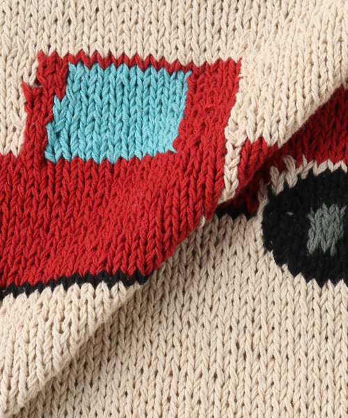 JOINT WORKS(ジョイントワークス)の「【MacMahon Knitting Mills/マクマホンニッティングミルズ 】-Truck(ニット/セーター・メンズ・ブルー/レッド・FREE)」の13枚目の写真