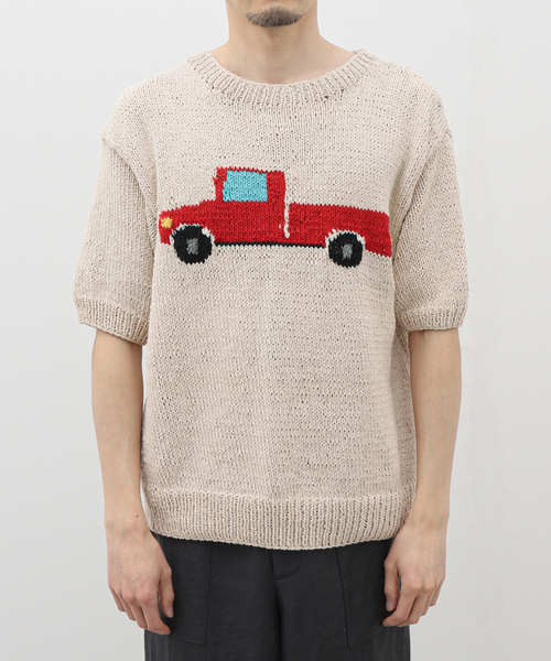 JOINT WORKS(ジョイントワークス)の「【MacMahon Knitting Mills/マクマホンニッティングミルズ 】-Truck(ニット/セーター・メンズ・ブルー/レッド・FREE)」の14枚目の写真