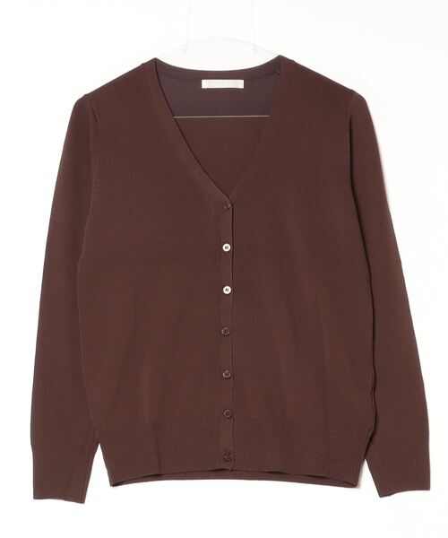 Desert Rose(デザートローズ)の「【DESERT ROSE/デザートローズ】Vネックニットカーディガン(カーディガン/ボレロ・レディース・ブラウン/グリーン/ブラック/ホワイト/ピンク・FREE)」の10枚目の写真
