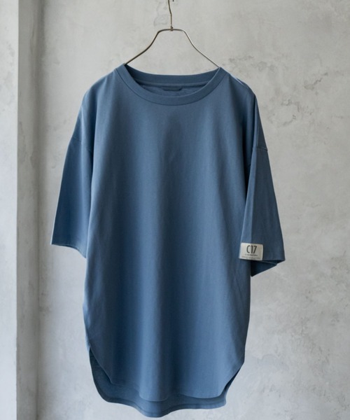 EDWIN(エドウィン)の「C17 SLIT BIG TEE Cotton100(Tシャツ/カットソー・レディース・ブラック/ホワイト/ブルーグレー・L/M)」の3枚目の写真