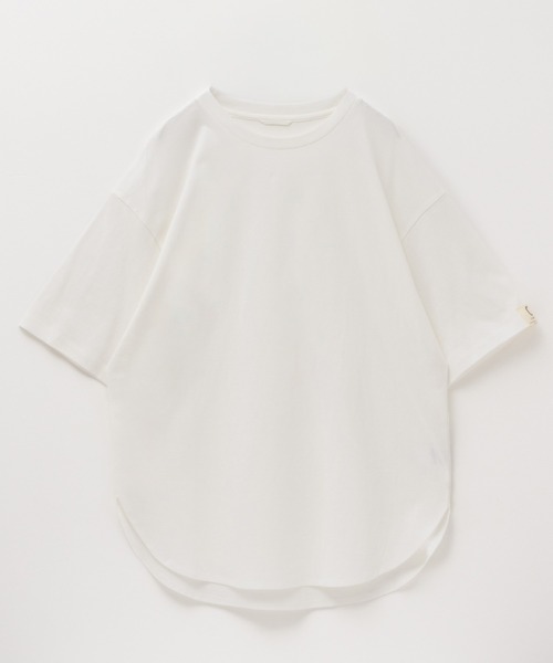 EDWIN(エドウィン)の「C17 SLIT BIG TEE Cotton100(Tシャツ/カットソー・レディース・ブラック/ホワイト/ブルーグレー・L/M)」の6枚目の写真