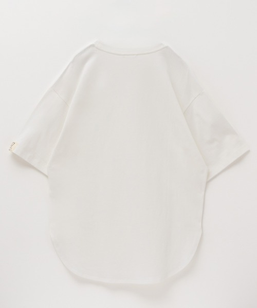 EDWIN(エドウィン)の「C17 SLIT BIG TEE Cotton100(Tシャツ/カットソー・レディース・ブラック/ホワイト/ブルーグレー・L/M)」の7枚目の写真