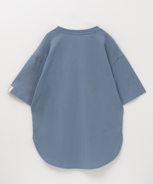 EDWIN(エドウィン)の「C17 SLIT BIG TEE Cotton100(Tシャツ/カットソー・レディース・ブラック/ホワイト/ブルーグレー・L/M)」の5枚目の写真