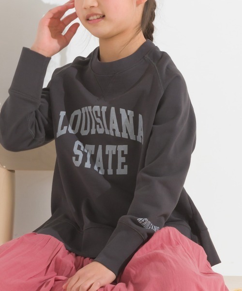 OMNES（オムネス）の「キッズ 裏毛スウェットサイドスリットプルオーバー（スウェット・キッズ・ピンクベージュ/モカ/チャコール/ホワイト・100/110/140/120/130）」の13枚目の写真