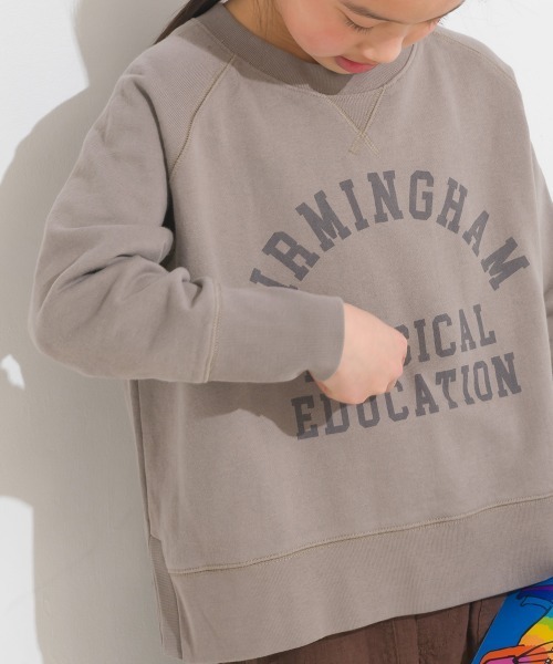 OMNES（オムネス）の「キッズ 裏毛スウェットサイドスリットプルオーバー（スウェット・キッズ・ピンクベージュ/モカ/チャコール/ホワイト・100/110/140/120/130）」の15枚目の写真