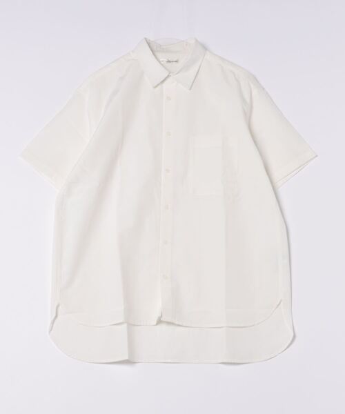STYLEBLOCK（スタイルブロック）の「オックス半袖シャツ(BIGシルエット)（シャツ/ブラウス・メンズ・ネイビー/ホワイト/ライトグレー・M/L）」の5枚目の写真